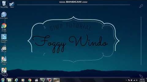 Tutorial GIMP - Foggy Window Text