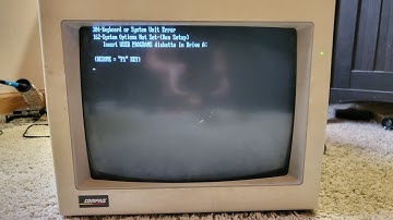 Fixing the video card in a deskpro 386 and working monitor.