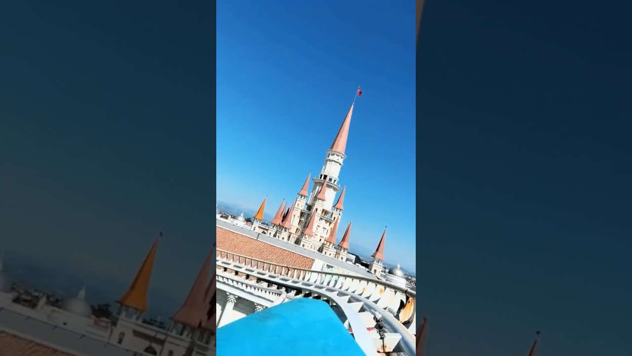 Roller coasters 🎢 #travel #rollercoaster #antalya #landoflegends #turkey #shorts #shortvideo