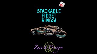 Celebrity Stackable Seed Bead Fidget Ring Profile