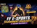 E-Sports Tournament Highlights 🇮🇳🤯 Booyah Moments🎖️| FF Esports IGL + Primary Rusher Pov 🥶