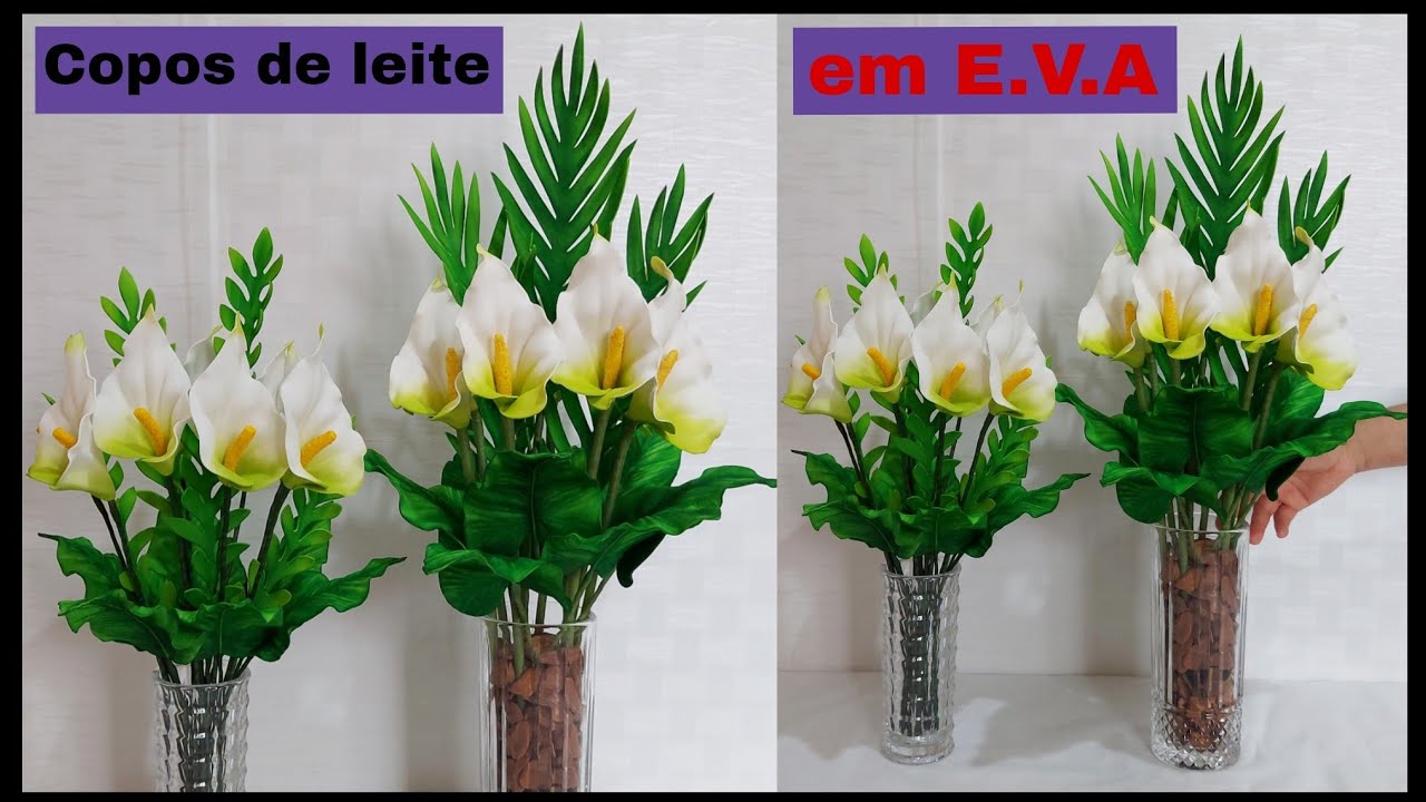 Arranjo De Copos De Leite Em E V A YouTube arranjo-de-copos-de-leite-em-e-v-a-youtube