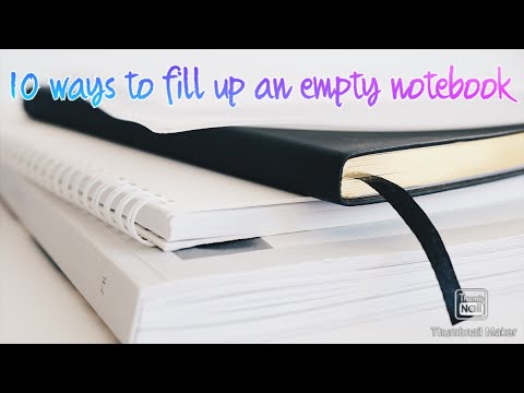 10 ways to fill up your empty notebooks - YouTube