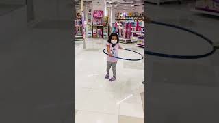 Cute Dolly Enjoy Playing With Hula Hoop shorts toys fun