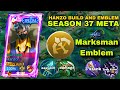 NEW HANZO META BUILD AND EMBLEM SEASON 37 ( 1000% Attack Speed Early Game)
