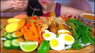 ASMR MUKBANG GADO-GADO/INDONESIAN SALAD | EATING SOUNDS | NO TALKING