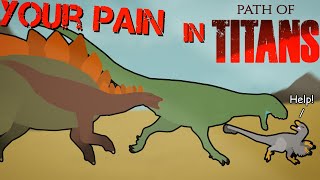 Your PAIN in Path of Titans ANIMATION  Part 4 (Stick Nodes)