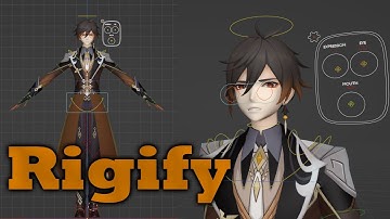 BLENDER 3.3.7 Rigigfy MMD rigging [Zhongli]