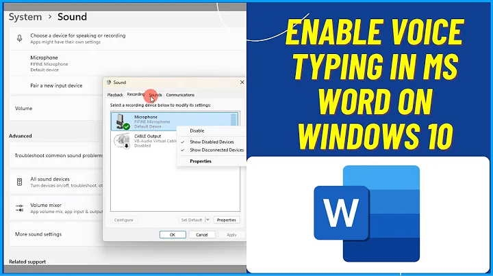 How to Enable Voice Typing in MS Word on Windows 10 (No Download Needed)