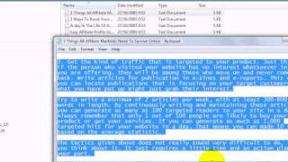 How to Spin your Articles with Spinner Chief ( Fastest Way )