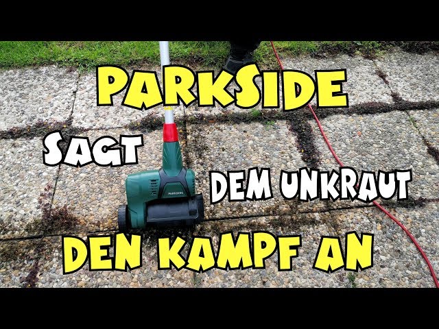 Im Einsatz: LIDL - PARKSIDE® Universalbürste PUB 500 - Multibrush  Unkrautrolle Unkrautbürste - YouTube