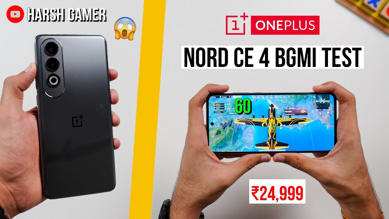 OnePlus Nord CE 4 Pubg Test with FPS Meter, Heating & Battery Test | Shocking Results 😱