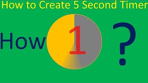 🔥🔥How to create 5 second countdown timer in PowerPoint 🔥🔥