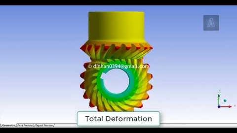 Bevel Gear Mechanism - ANSYS Transient Structural