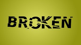 05 - Broken Glass Text Effect