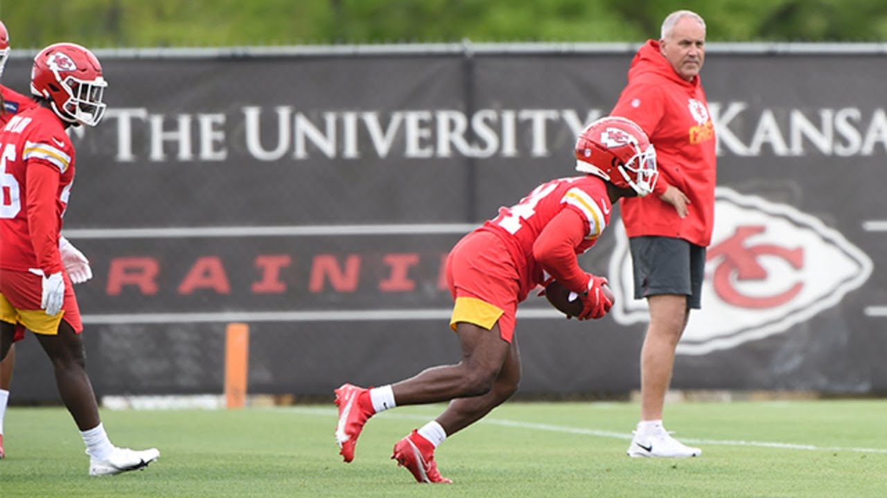 Kansas City Chiefs draft pick Cornell Powell takes part in rookie mini