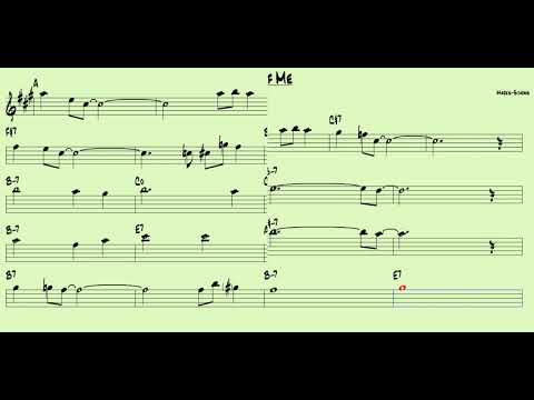 All of me sax alto Eb backing track