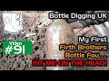 Bottle Digging UK. Hit on the head by a Firth Brothers Bottle! #bottledigging #mudlarking 91