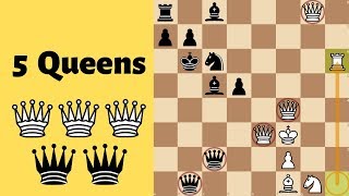 5 Queens Chess Game  Alekhine vs NN 1915 