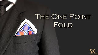 How to Fold a Masonic Pocket Square - One Point Fold