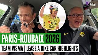 INSIDE Wout van Aert's epic Paris-Roubaix win 🏆 Team Visma | Lease a Bike team car highlights