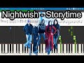 Nightwish - Storytime [Piano Tutorial | Sheets | MIDI] Synthesia