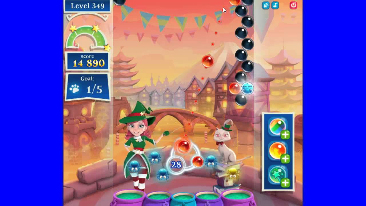 Bubble Wich Saga 2 level 349, played by Blogging Witch LeaBubble Witch Saga...