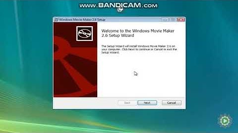 Windows Vista Windows Movie Maker 2.6