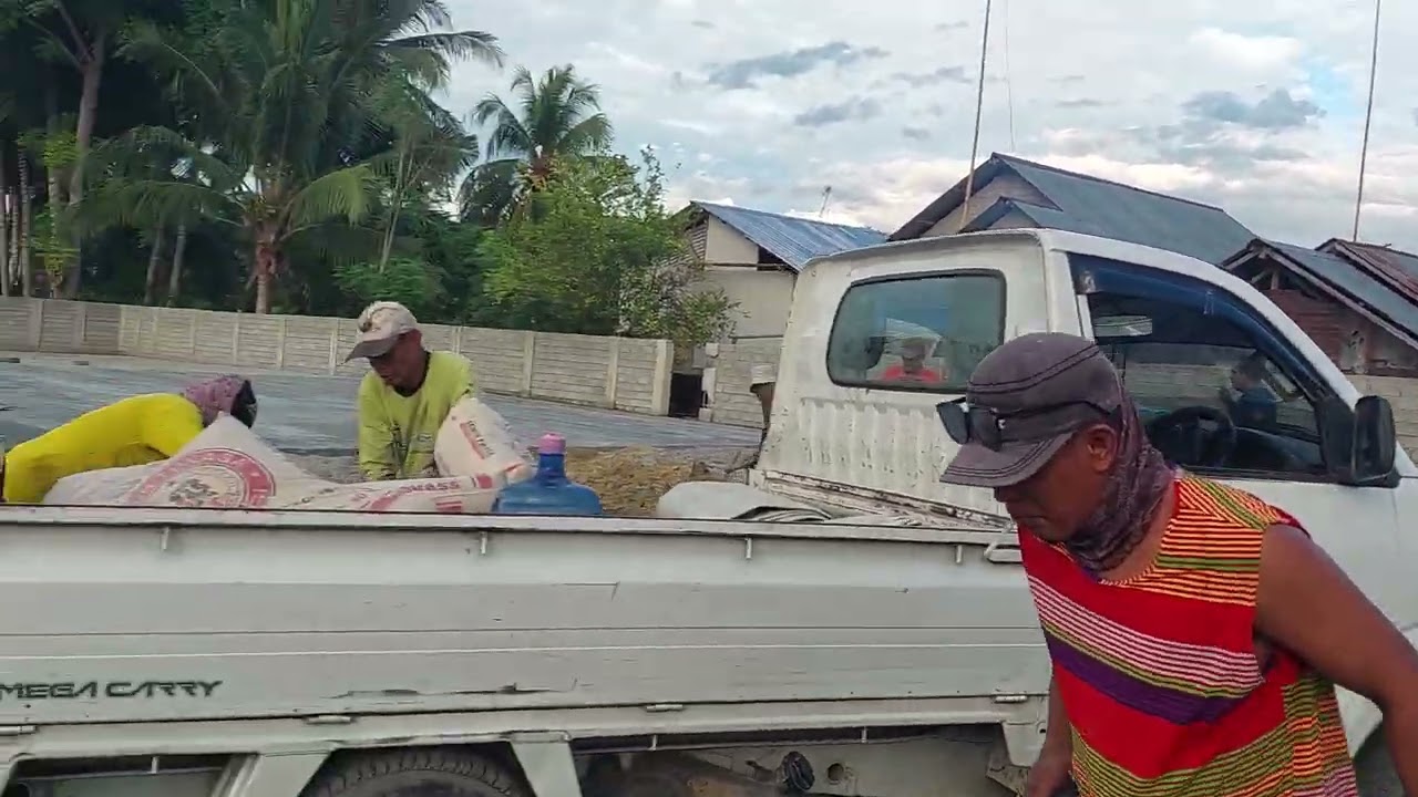 Pembuatan lantai jemuran