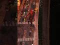 Spider-Man Swinging Through New York City in Classic Suit