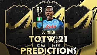 TOTW 21 PREDICTIONS FIFA 23 ULTIMATE TEAM