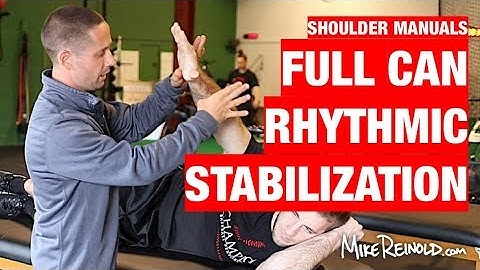 Sidelying Shoulder Full Can with Rhythmic Stabilization Shoulder Exercise