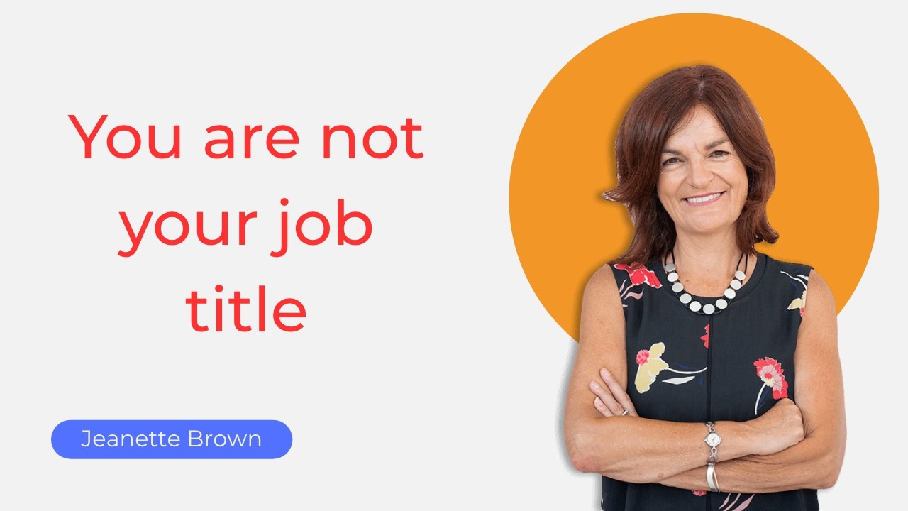 Watch on YouTube: How to rebuild your identity after the career ends
