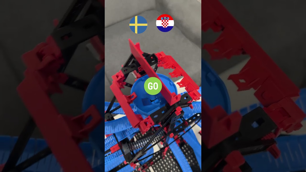 Hrvatska neće pobijediti Švedsu! 😱#marblerun #shorts  #marbles