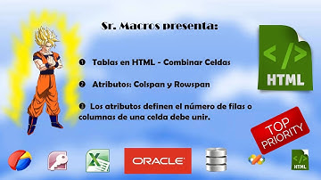 20160926 - #20 - Aprendiendo HTML - TABLE - Combinar Celdas (Colspan y Rowspan)