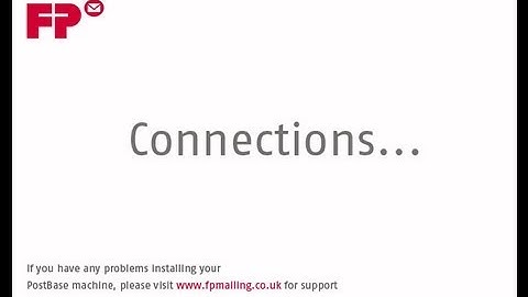 PostBase franking machine install 3. PostBase connections