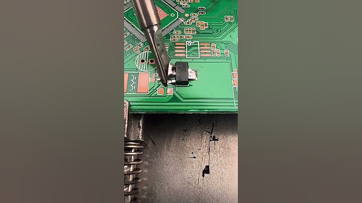 Comment souder un composant sur carte mère #souder #soudure #microsoudure #microsoldering