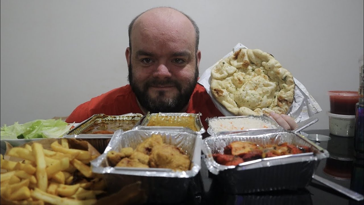 Subscriber chosen Indian takeaway UK mukbang