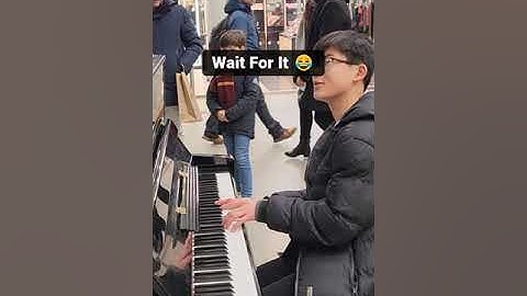 I Noticed His Scarf... SO I PLAYED THIS - Public Piano Performance