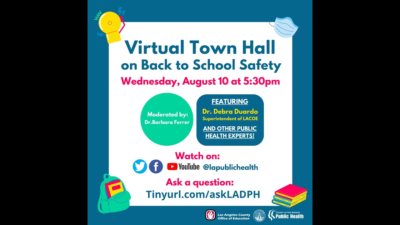Back to School Safety: Virtual Town Hall - YouTube