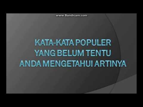 Video: Apakah arti dari kata telaten?