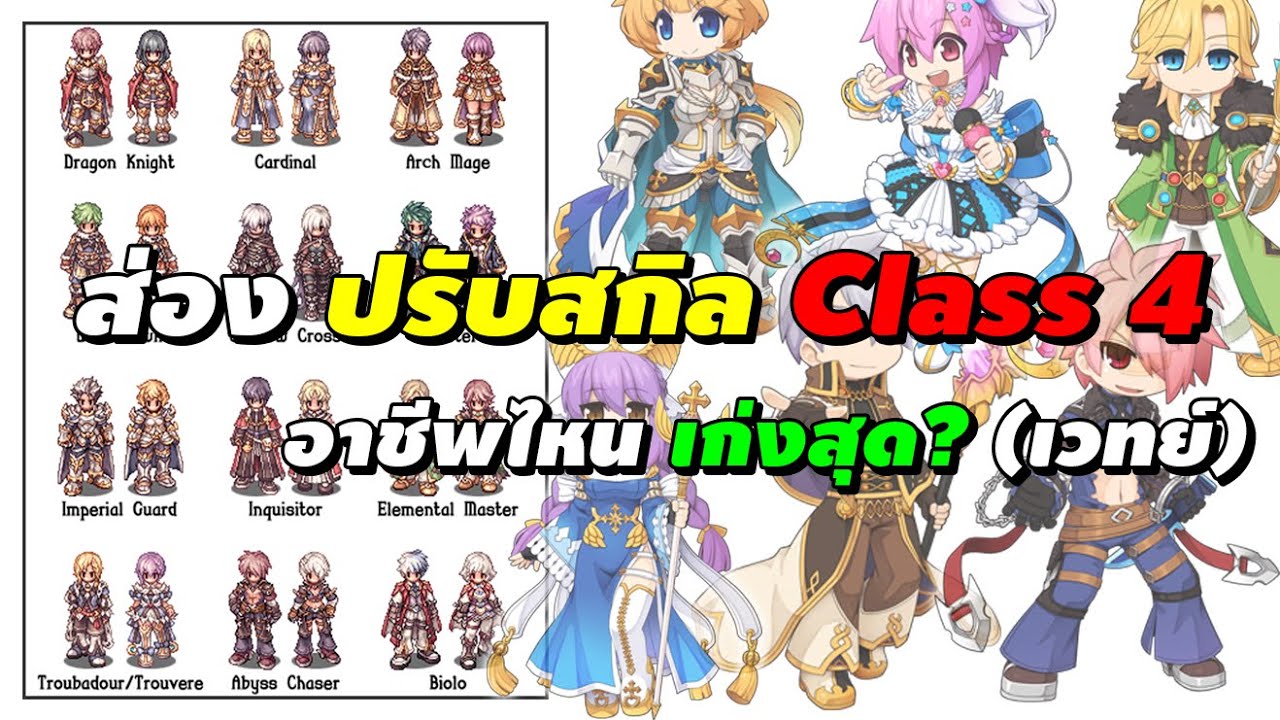ปรับสกิล Class 4 (Skill Rebalance / Improvement) อาชีพไหนเก่งสุด ...