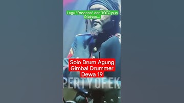 Thumbnail of AGUNG GIMBAL TAKLUKKAN SHUFFLE DRUM NYA TOTO DI LAGU "ROSANNA"‼️#short #rosanna #toto #agunggimbal