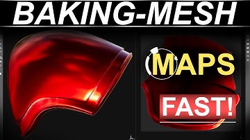 Substance Painter - Bake Mesh-Maps (30 SECONDS!!)