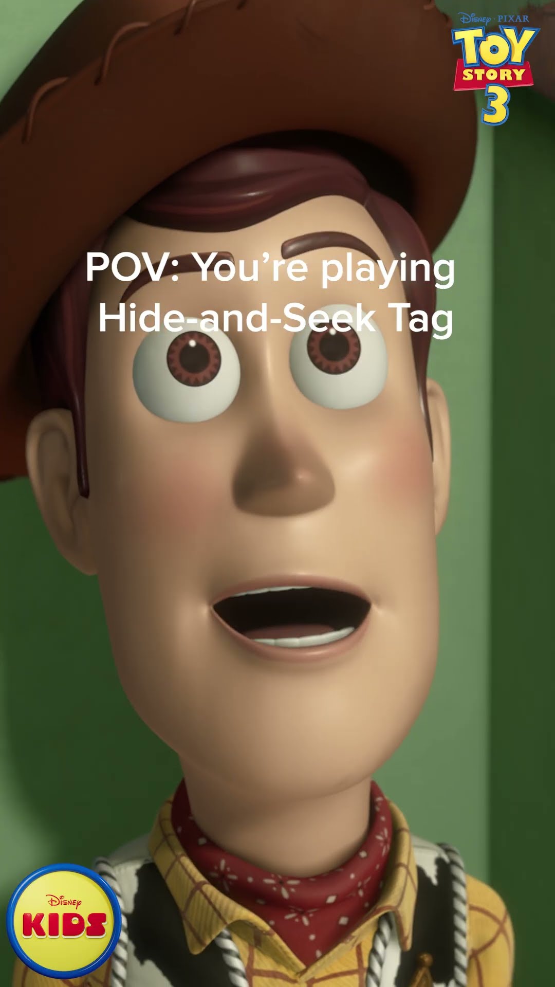 ? Woody plays hide-and-seek tag!
