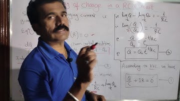 Decay of Charge in R-C Circuit (Part-8 in Tr. Currents)