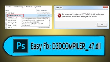 How To Fix Easy D3DCOMPILER_47.dll (Photoshop 2019) In Simple In Windows 7 Without Any Software