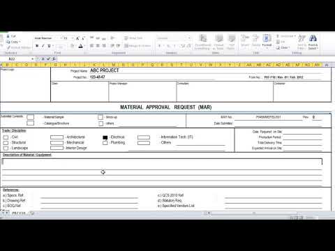 HOW TO PREPARE MAT SUBMITTAL APPROVALS PART 1