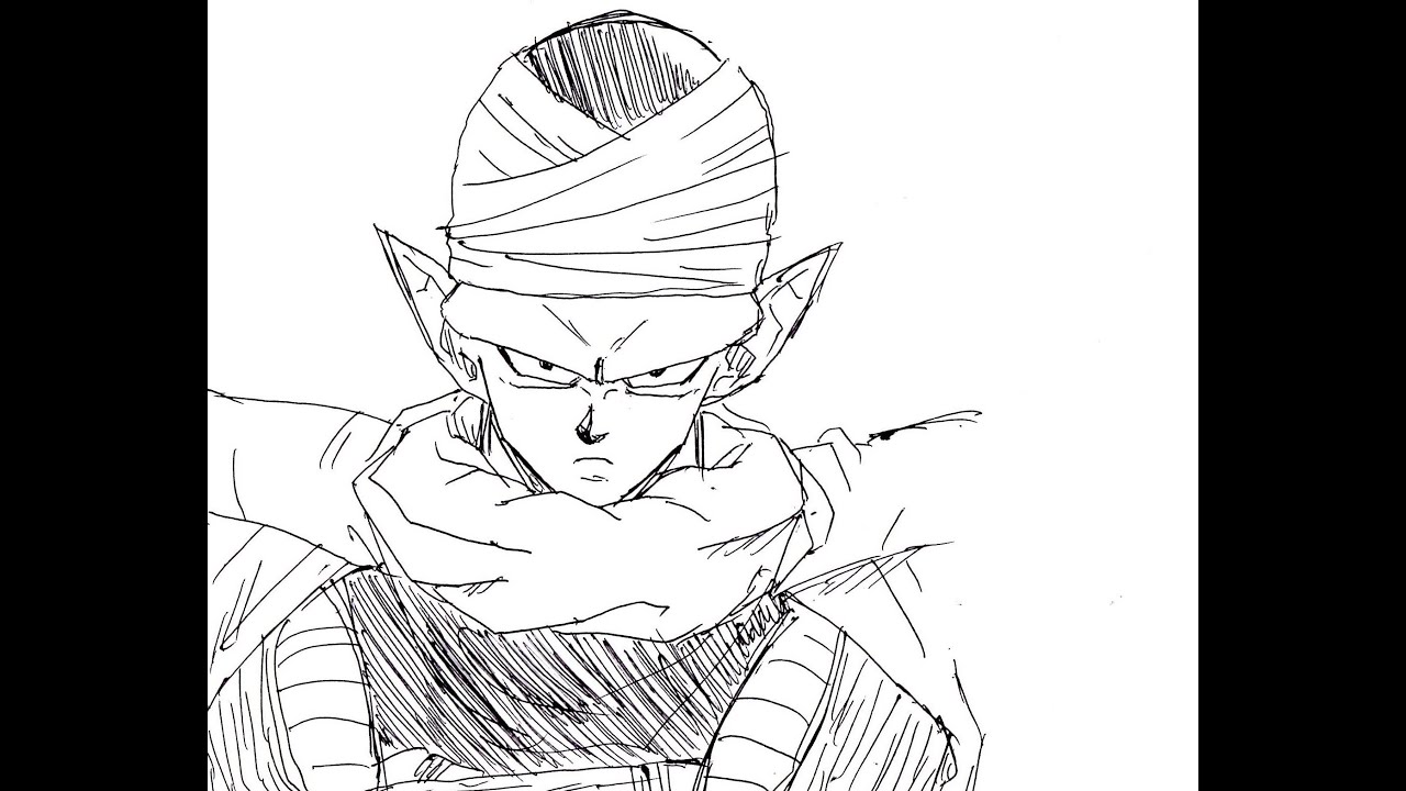 Dragonball ピッコロ9分で描いてみた Speed Drawing Piccolo Youtube