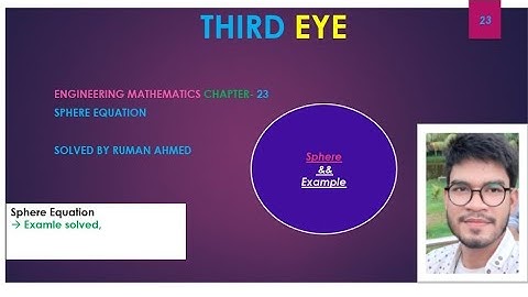 Sphere Equation | Engineering Mathematics | part-01